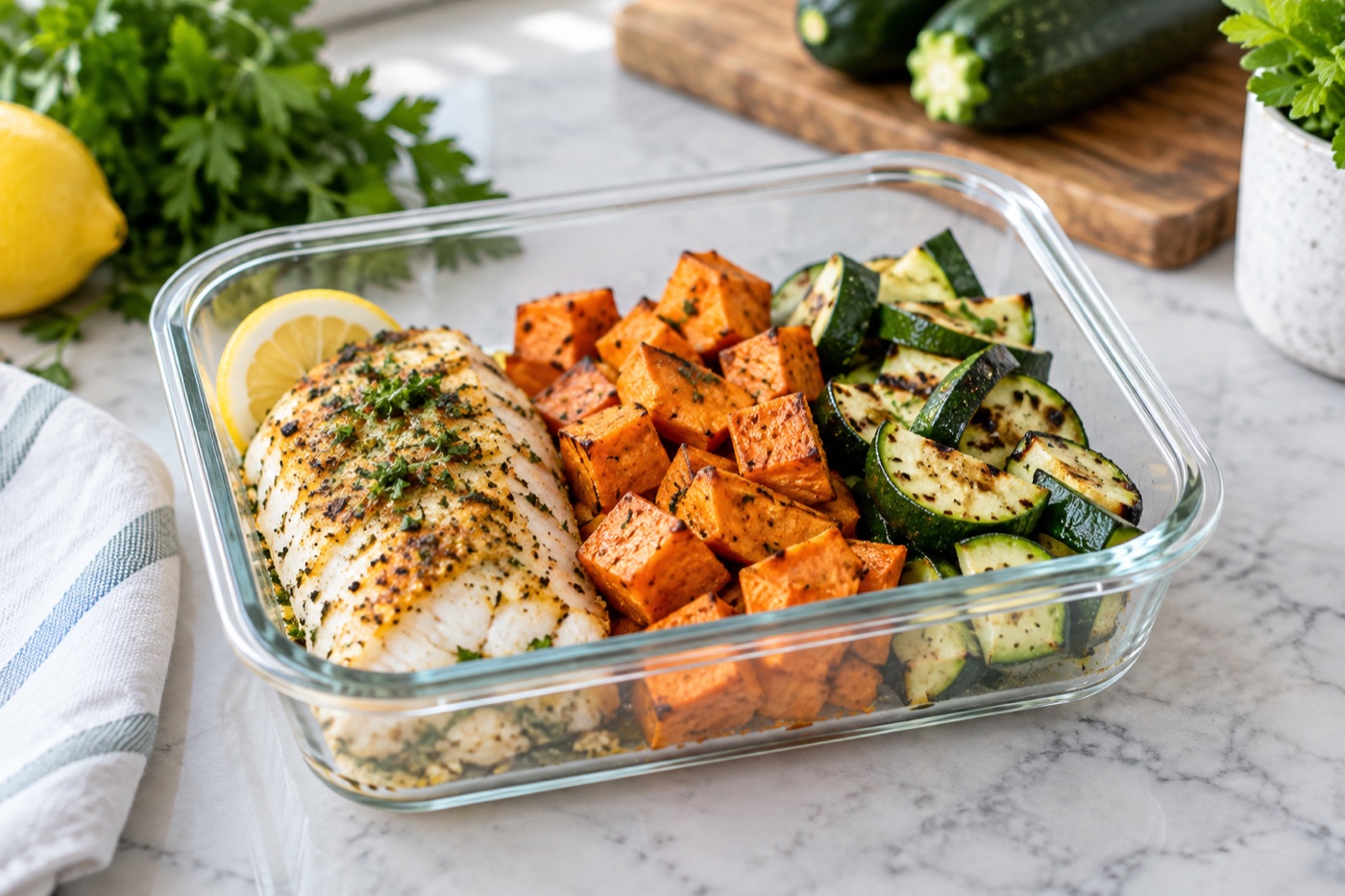 Peixe com batata, referência visual apresentada no guia